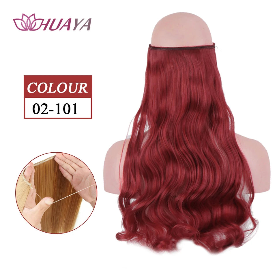 Extensões de cabelo fio Invisível