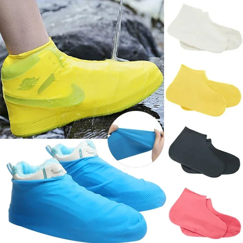 Botas de chuva antiderrapantes reutilizáveis