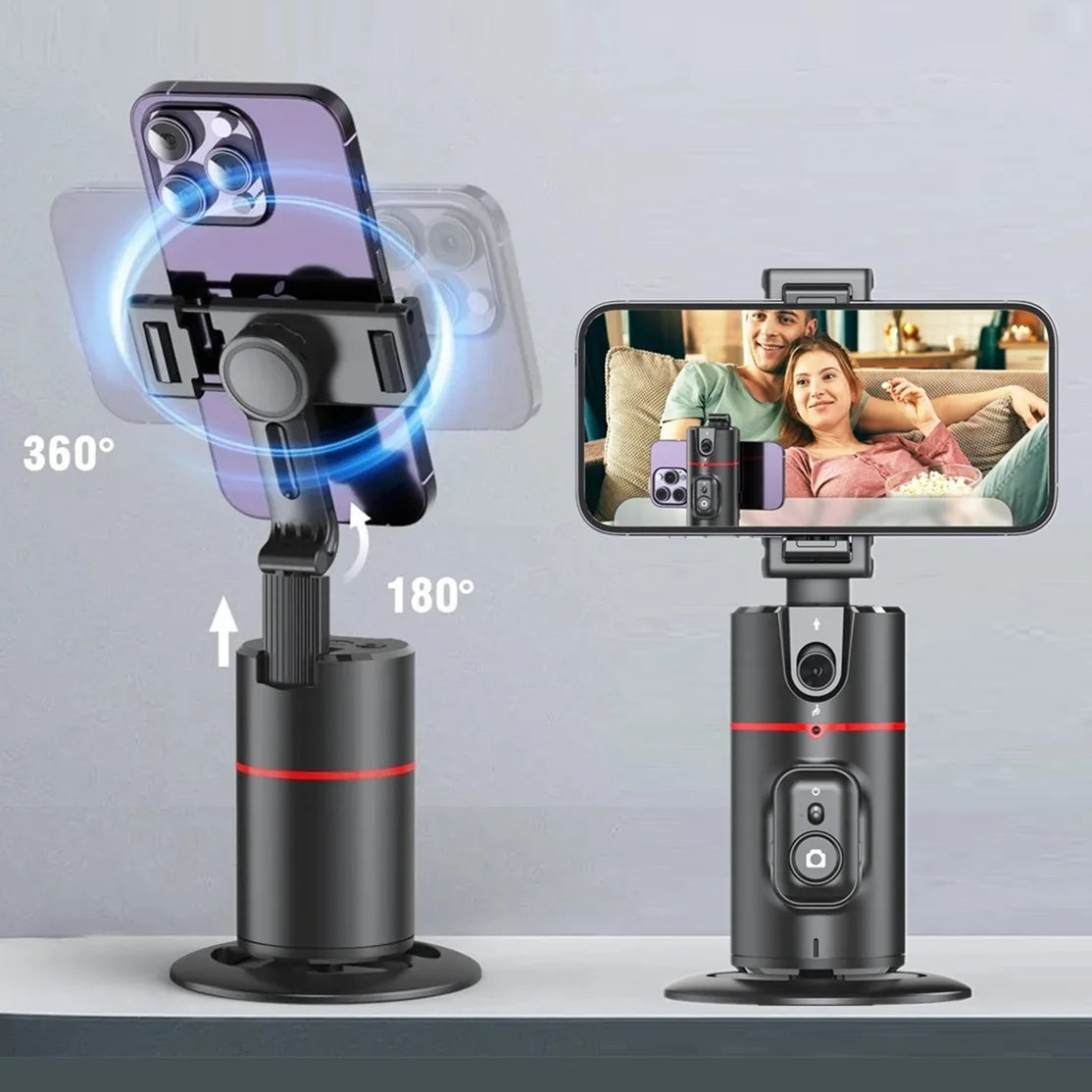 Bastão de selfie com IA para rastreamento facial com rotação de 360 graus