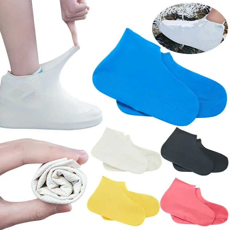 Botas de chuva antiderrapantes reutilizáveis